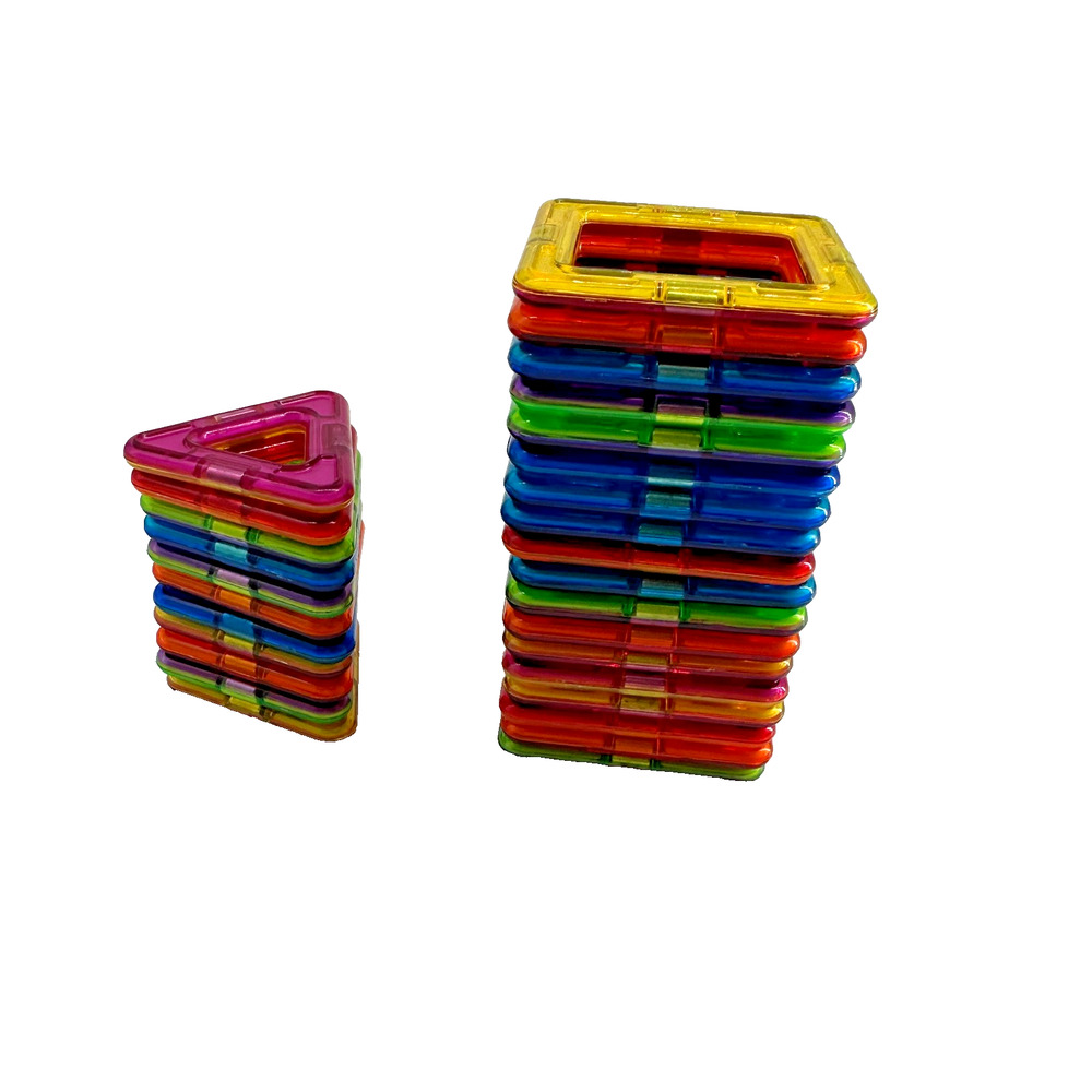 Magformers Magnetic Tiles 29pcs Triangle square bright colors
